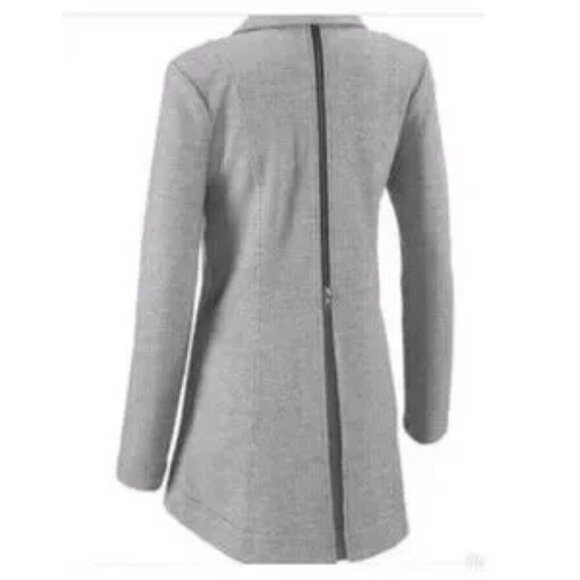 CAbi | Drop Off Zip Back Grey Blazer Jacket Style # 5300 - Picture 2 of 9